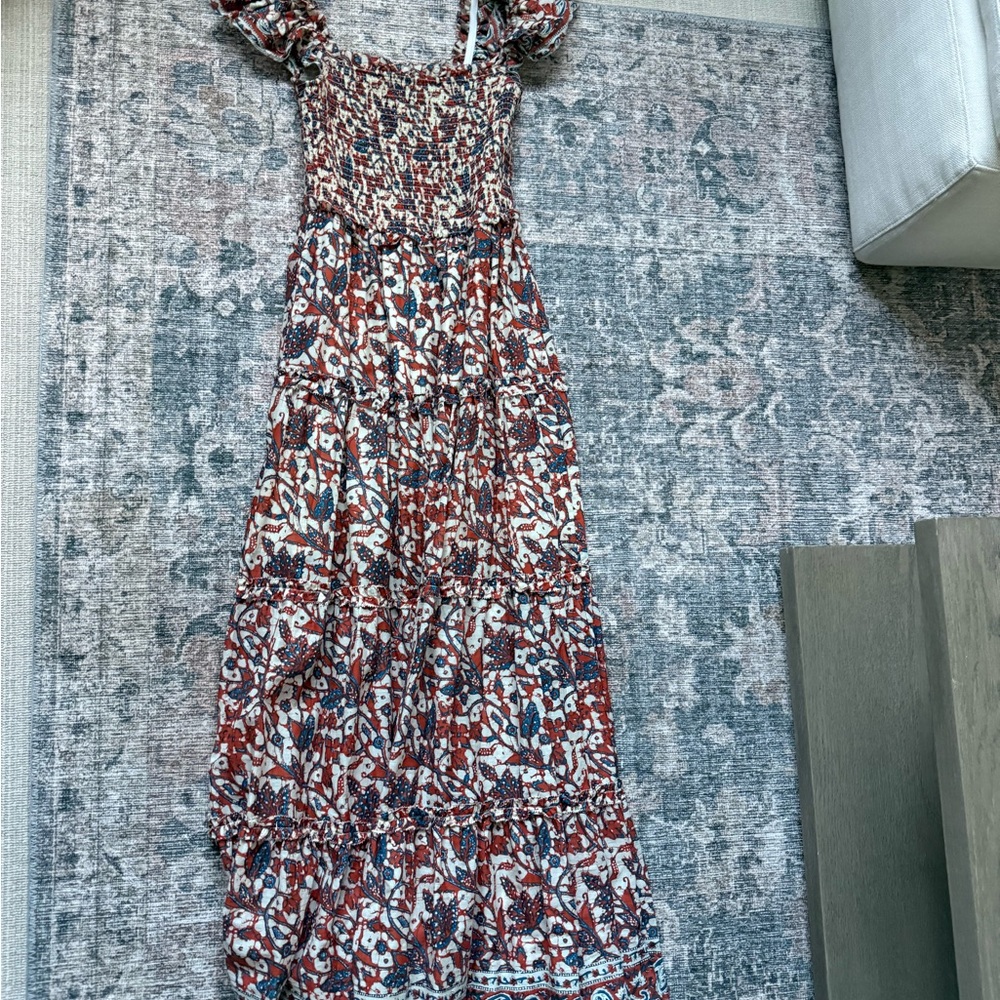 Elegant Floral Print Maxi Dress